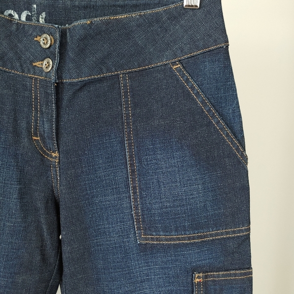 edc by Esprit Cropped Carpenter Cargo Jeans Size 9 - Picture 5 of 16